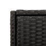 Black PE rattan garden storage cabinet 55x55x111 cm by , Outdoor storage boxes - Ref: Foro24-365559, Price: 126,99 €, Discoun...