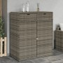 Gray PE rattan garden storage cabinet 105x55x113 cm by , Outdoor storage boxes - Ref: Foro24-365565, Price: 219,30 €, Discoun...