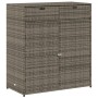 Gartenschrank aus grauem PE-Rattan, 105 x 55 x 113 cm von , Aufbewahrungsboxen für den Außenbereich - Ref: Foro24-365565, Pre...