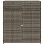 Gartenschrank aus grauem PE-Rattan, 105 x 55 x 113 cm von , Aufbewahrungsboxen für den Außenbereich - Ref: Foro24-365565, Pre...