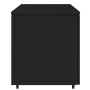 Black PE rattan garden storage cabinet 110x55x60.5 cm by , Outdoor storage boxes - Ref: Foro24-365567, Price: 159,99 €, Disco...