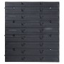 Storage box kit 103 pcs red/black wall panels by , Tool cabinets - Ref: Foro24-150813, Price: 67,19 €, Discount: %