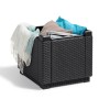 Keter Pouf storage cube with cushion graphite by , Outdoor storage boxes - Ref: Foro24-408951, Price: 74,99 €, Discount: %