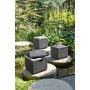 Keter Pouf storage cube with cushion graphite by , Outdoor storage boxes - Ref: Foro24-408951, Price: 74,99 €, Discount: %