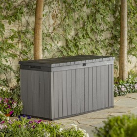 Keter Caja de almacenamiento para jardín Darwin gris 570 L de , Cajas de almacenaje para exteriores - Ref: Foro24-440523, Pre...