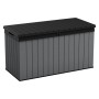 Keter Caja de almacenamiento para jardín Darwin gris 570 L de , Cajas de almacenaje para exteriores - Ref: Foro24-440523, Pre...