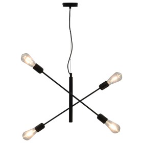 Ceiling lamps with filament bulbs 2 W black E27 by vidaXL, Lamps - Ref: Foro24-281439, Price: 60,99 €, Discount: %