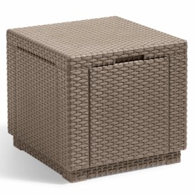 Keter Cappuccino Cube Storage Pouf 228749 by , Outdoor storage boxes - Ref: Foro24-422802, Price: 63,99 €, Discount: %