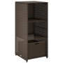 Brown PE rattan garden storage cabinet 50x55x115 cm by , Outdoor storage boxes - Ref: Foro24-365548, Price: 111,99 €, Discoun...