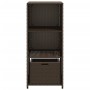 Brauner Gartenschrank aus PE-Rattan, 50 x 55 x 115 cm von , Aufbewahrungsboxen für den Außenbereich - Ref: Foro24-365548, Pre...