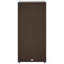 Brown PE rattan garden storage cabinet 50x55x115 cm by , Outdoor storage boxes - Ref: Foro24-365548, Price: 111,99 €, Discoun...