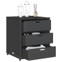 Schwarzer Gartenschrank aus PE-Rattan, 55 x 59 x 69 cm von , Aufbewahrungsboxen für den Außenbereich - Ref: Foro24-365555, Pr...