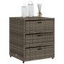 Gray PE rattan garden storage cabinet 55x59x69 cm by , Outdoor storage boxes - Ref: Foro24-365557, Price: 154,99 €, Discount: %