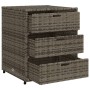 Gray PE rattan garden storage cabinet 55x59x69 cm by , Outdoor storage boxes - Ref: Foro24-365557, Price: 154,99 €, Discount: %