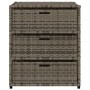 Gray PE rattan garden storage cabinet 55x59x69 cm by , Outdoor storage boxes - Ref: Foro24-365557, Price: 154,99 €, Discount: %