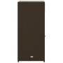 Brown PE rattan garden storage cabinet 55x55x111 cm by , Outdoor storage boxes - Ref: Foro24-365560, Price: 130,99 €, Discoun...