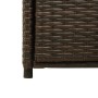 Brown PE rattan garden storage cabinet 55x55x111 cm by , Outdoor storage boxes - Ref: Foro24-365560, Price: 130,99 €, Discoun...