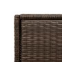 Brown PE rattan garden storage cabinet 55x55x111 cm by , Outdoor storage boxes - Ref: Foro24-365560, Price: 130,99 €, Discoun...