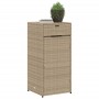 Beige PE rattan garden storage cabinet 55x55x111 cm by , Outdoor storage boxes - Ref: Foro24-365562, Price: 130,99 €, Discoun...