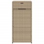 Beige PE rattan garden storage cabinet 55x55x111 cm by , Outdoor storage boxes - Ref: Foro24-365562, Price: 130,99 €, Discoun...