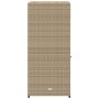 Beige PE rattan garden storage cabinet 55x55x111 cm by , Outdoor storage boxes - Ref: Foro24-365562, Price: 130,99 €, Discoun...