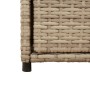 Beige PE rattan garden storage cabinet 55x55x111 cm by , Outdoor storage boxes - Ref: Foro24-365562, Price: 130,99 €, Discoun...