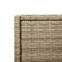 Beige PE rattan garden storage cabinet 55x55x111 cm by , Outdoor storage boxes - Ref: Foro24-365562, Price: 130,99 €, Discoun...