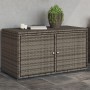 Gray PE rattan garden storage cabinet 110x55x60.5 cm by , Outdoor storage boxes - Ref: Foro24-365569, Price: 165,87 €, Discou...