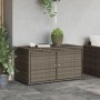 Gartenschrank aus grauem PE-Rattan, 110 x 55 x 60,5 cm von , Aufbewahrungsboxen für den Außenbereich - Ref: Foro24-365569, Pr...