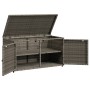 Gartenschrank aus grauem PE-Rattan, 110 x 55 x 60,5 cm von , Aufbewahrungsboxen für den Außenbereich - Ref: Foro24-365569, Pr...