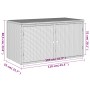 Gartenschrank aus grauem PE-Rattan, 110 x 55 x 60,5 cm von , Aufbewahrungsboxen für den Außenbereich - Ref: Foro24-365569, Pr...