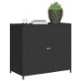 Black PE rattan garden storage cabinet 83x45x76 cm by , Outdoor storage boxes - Ref: Foro24-365543, Price: 136,71 €, Discount: %