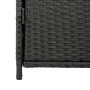 Black PE rattan garden storage cabinet 83x45x76 cm by , Outdoor storage boxes - Ref: Foro24-365543, Price: 136,71 €, Discount: %