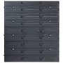 Storage box kit 29 pcs red/black wall panels by , Tool cabinets - Ref: Foro24-146283, Price: 37,20 €, Discount: %