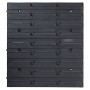 Storage box kit 141 pcs red/black wall panels by , Tool cabinets - Ref: Foro24-150814, Price: 92,99 €, Discount: %