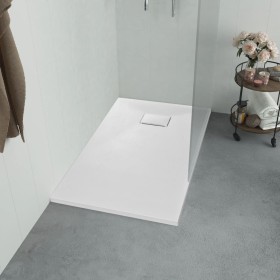 White SMC shower tray 100x70 cm by vidaXL, Shower trays - Ref: Foro24-144771, Price: 141,24 €, Discount: %