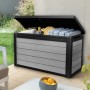 Keter Caja de almacenamiento para jardín Denail gris antracita 380 L de , Cajas de almacenaje para exteriores - Ref: Foro24-4...