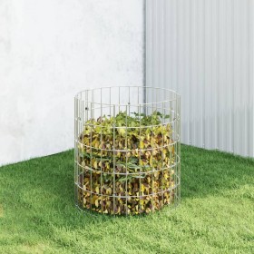 Compostador de jardín acero galvanizado Ø50x50 cm de , Compostadores - Ref: Foro24-3115941, Precio: 26,99 €, Descuento: %