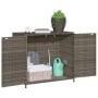 Gartenschrank aus grauem PE-Rattan, 83 x 45 x 76 cm von , Aufbewahrungsboxen für den Außenbereich - Ref: Foro24-365545, Preis...