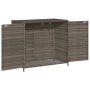 Gartenschrank aus grauem PE-Rattan, 83 x 45 x 76 cm von , Aufbewahrungsboxen für den Außenbereich - Ref: Foro24-365545, Preis...