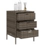 Gartenschrank aus grauem PE-Rattan, 55 x 59 x 80 cm von , Aufbewahrungsboxen für den Außenbereich - Ref: Foro24-365553, Preis...