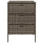 Gray PE rattan garden storage cabinet 55x59x80 cm by , Outdoor storage boxes - Ref: Foro24-365553, Price: 163,99 €, Discount: %