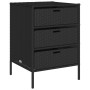 Black PE rattan garden storage cabinet 55x59x80 cm by , Outdoor storage boxes - Ref: Foro24-365551, Price: 151,99 €, Discount: %