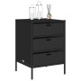 Black PE rattan garden storage cabinet 55x59x80 cm by , Outdoor storage boxes - Ref: Foro24-365551, Price: 151,99 €, Discount: %