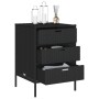 Black PE rattan garden storage cabinet 55x59x80 cm by , Outdoor storage boxes - Ref: Foro24-365551, Price: 151,99 €, Discount: %