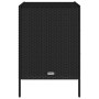 Black PE rattan garden storage cabinet 55x59x80 cm by , Outdoor storage boxes - Ref: Foro24-365551, Price: 151,99 €, Discount: %