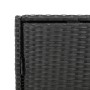 Black PE rattan garden storage cabinet 55x59x80 cm by , Outdoor storage boxes - Ref: Foro24-365551, Price: 151,99 €, Discount: %