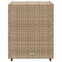 Beige PE rattan garden storage cabinet 55x59x69 cm by , Outdoor storage boxes - Ref: Foro24-365558, Price: 199,99 €, Discount: %