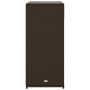 Brown PE rattan garden storage cabinet 105x55x113 cm by , Outdoor storage boxes - Ref: Foro24-365564, Price: 220,00 €, Discou...