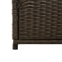 Brown PE rattan garden storage cabinet 105x55x113 cm by , Outdoor storage boxes - Ref: Foro24-365564, Price: 220,00 €, Discou...